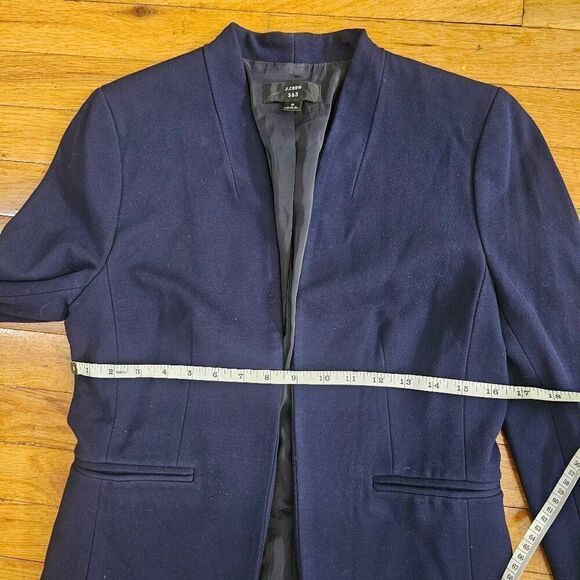 J. Crew 365 Going Out Blazer In Stretch Twill Navy Women’s Size 6 Workwear Casua - Picture 4 of 8